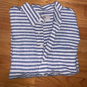 Men’s Jack Spade Striped Linen Med Shirt